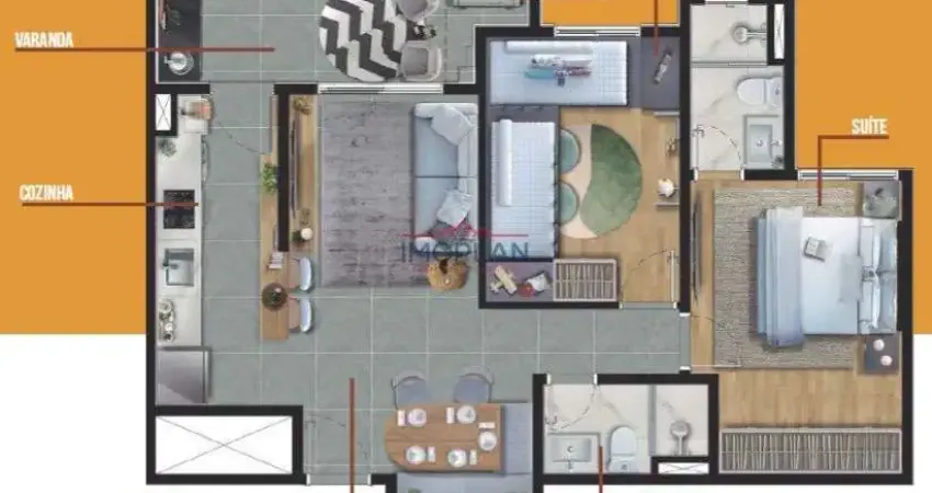 Apartamento 2 dormitórios à venda jardim terceiro centenário atibaia/sp