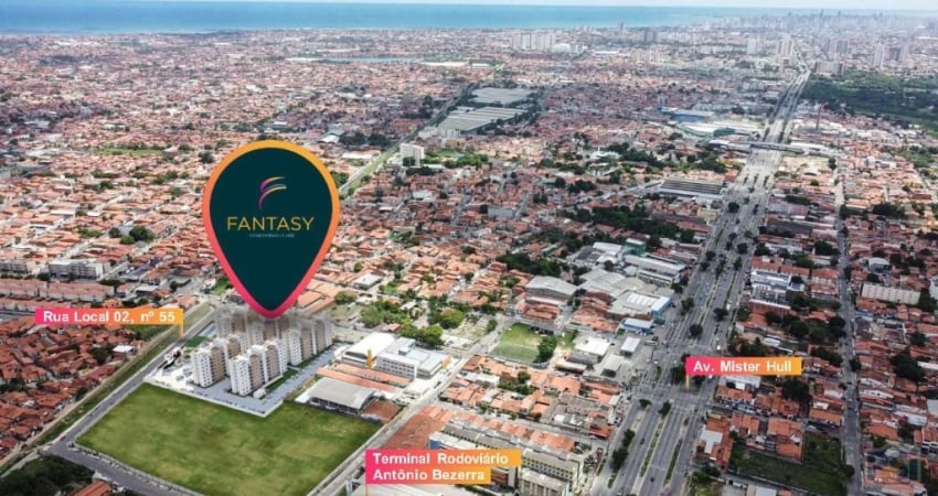 Apartamento com 2 quartos à venda na Rua Padre Perdigão Sampaio, 66, Quintino Cunha, Fortaleza