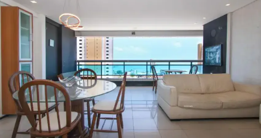 Mobiliado 2 suítes com vista deslumbrante do mar da praia de iracema