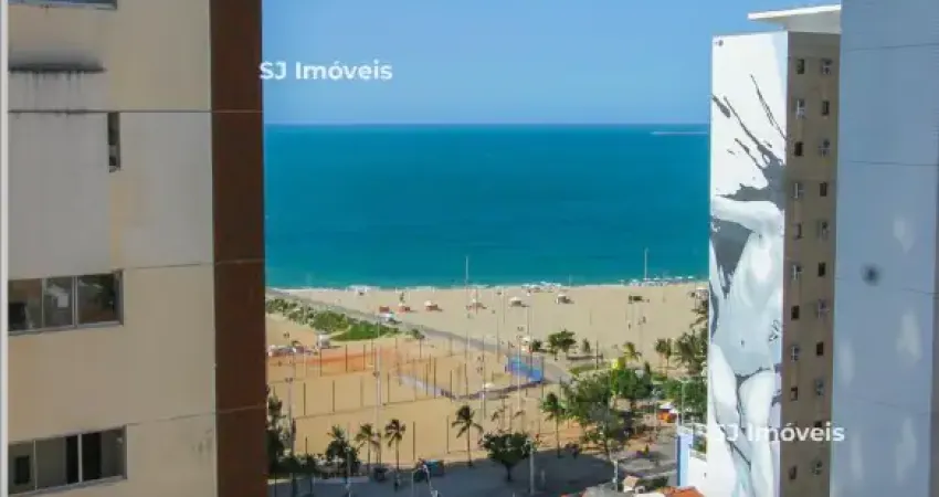 Apartamento com 3 quartos na praia de iracema, vista para o mar, 2 vagas