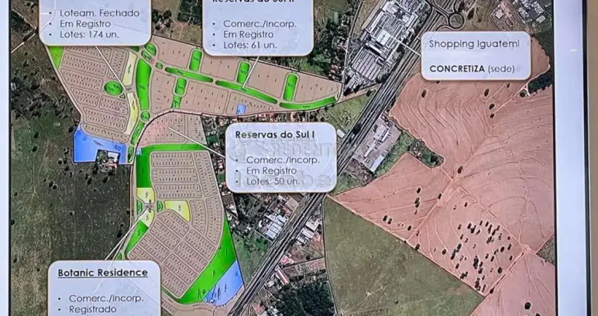 Botanic residence - frente área de lazer, lote de 13,50 x 30 metros, com 405m² de área total, lado sombra da quadra.