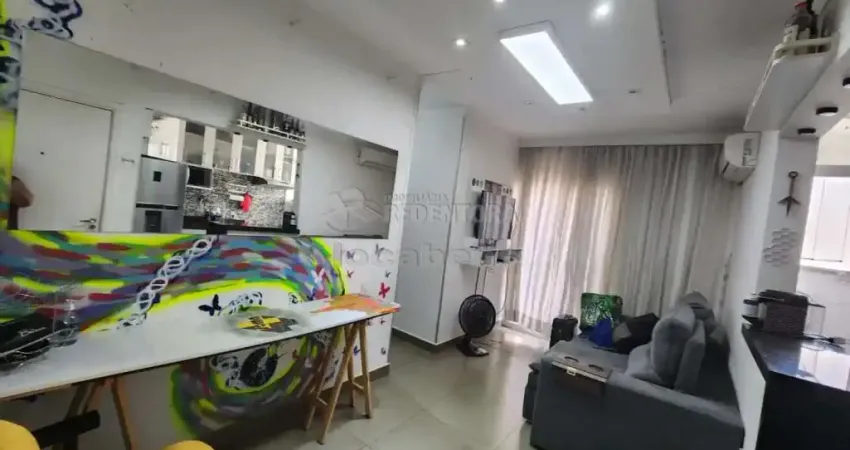 Condomínio Spazio Rio Pérola - Apartamento mobiliado com 3 dormitórios e 2 vagas de garagem cobertas