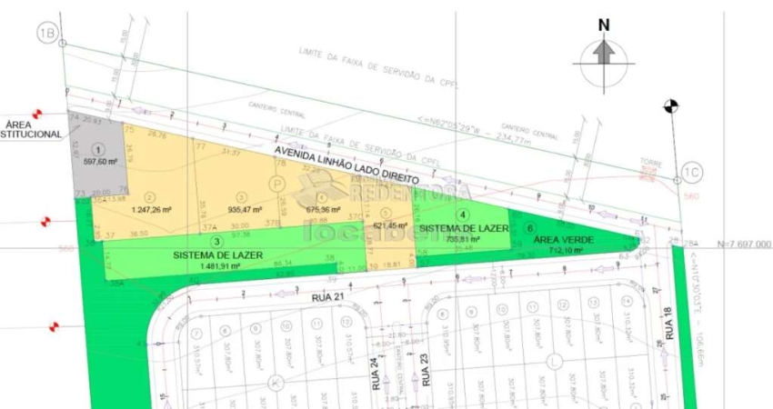 Área comercial com 675,36m² em Mirassol (na avenida do linhão)