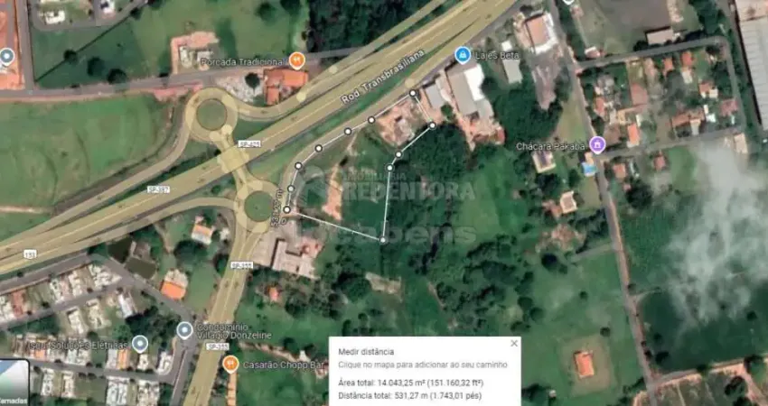 Área comercial em frente ao trevo de bady bassit - marginal da br 153