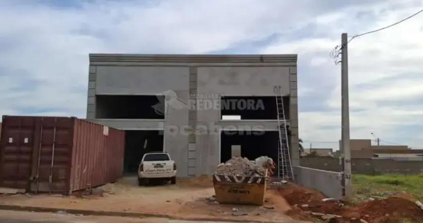 Ótimo salão comercial com mezanino para locação - parque residencial nature i