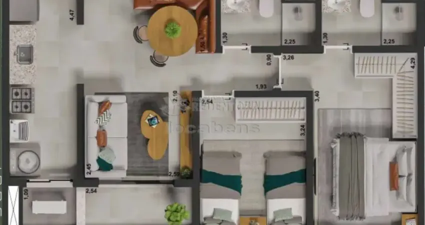 Apartamento com 2 quartos à venda no Jardim Novo Mundo, São José do Rio Preto