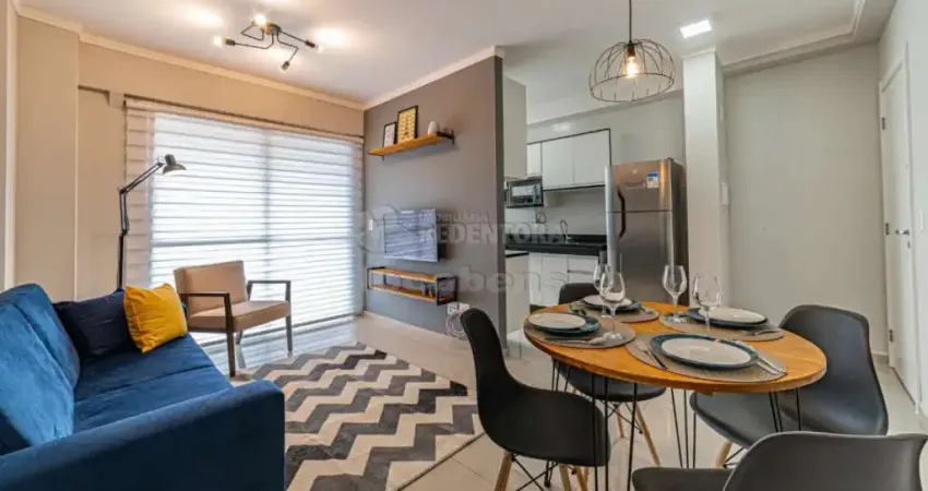 Apartamento padrão mobiliado para locação com 1 dormitório no bairro jardim walkíria