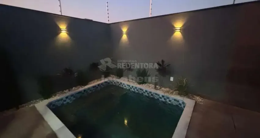 Casa com 03 dormitórios e piscina no bairro maisparque rio preto.