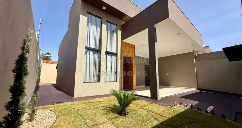 Casa localizada residencial mirante com 3 dormitorios e area de lazer com churrasqueira.