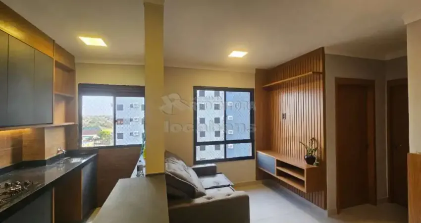 Apartamento mobiliado com ar-condicionado e 1 vaga de garagem