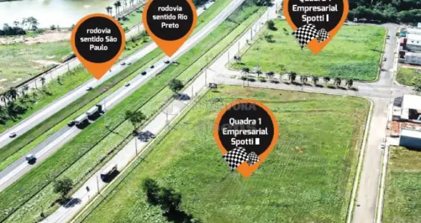 Terreno comercial à venda no Loteamento Empresarial Spotti, São José do Rio Preto 