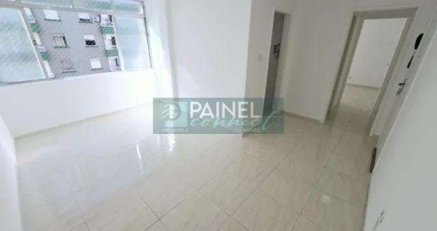 Apartamento com vista mar de 1 dormitório, no Embaré