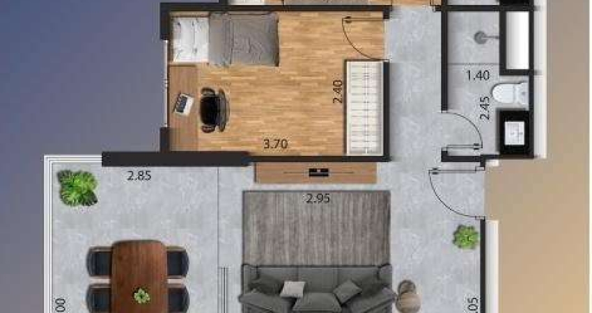 Apartamento com 2 quartos à venda na Praça Washington, 13, José Menino, Santos