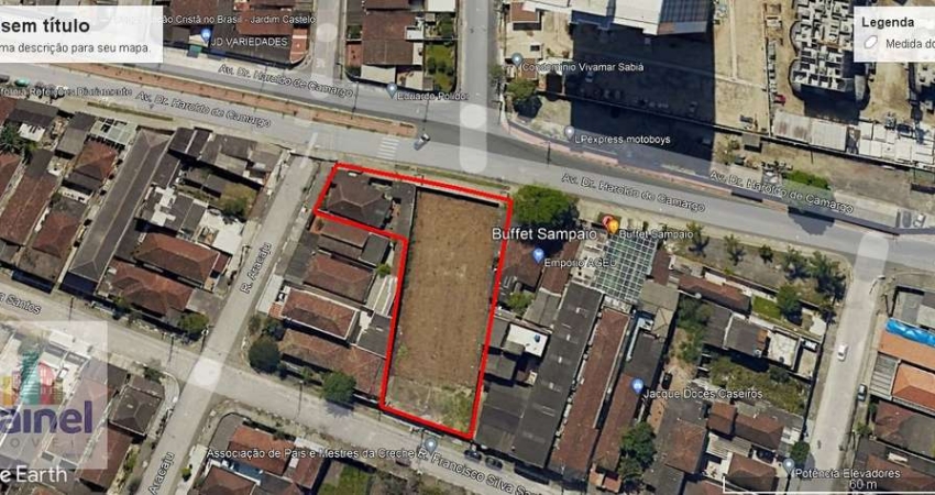 Terreno comercial para alugar na Rua Francisco Silva Santos, 324, Jardim Guassu, São Vicente