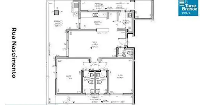 Apartamento com 3 quartos à venda na Rua Nascimento, 17, Embaré, Santos