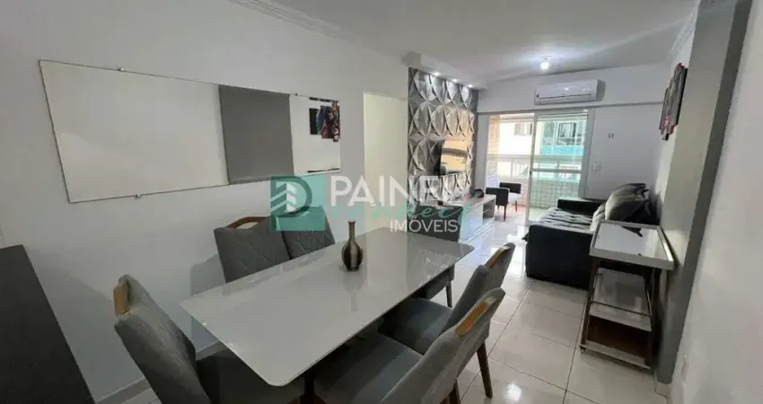 Apartamento 2 dormitórios mobiliado no canto do forte, praia grande