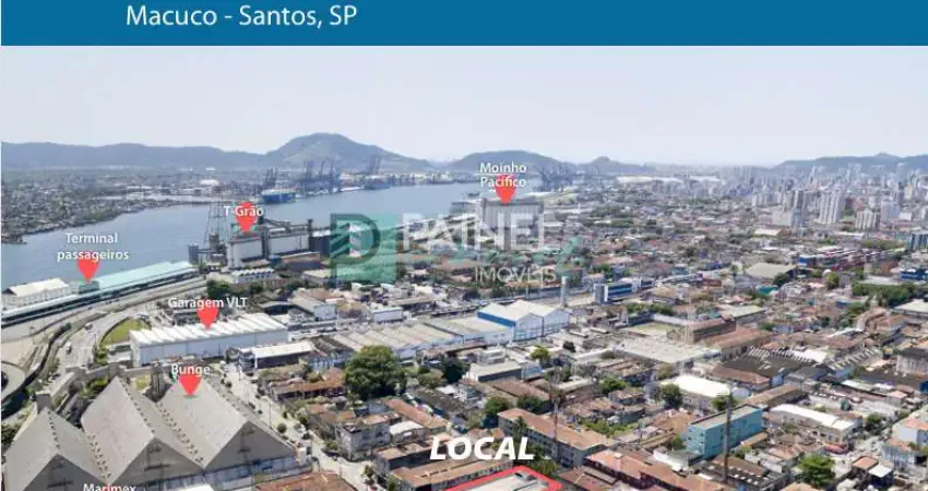 Galpão / depósito / armazém para aluguel, 15 vagas, macuco - santos/sp