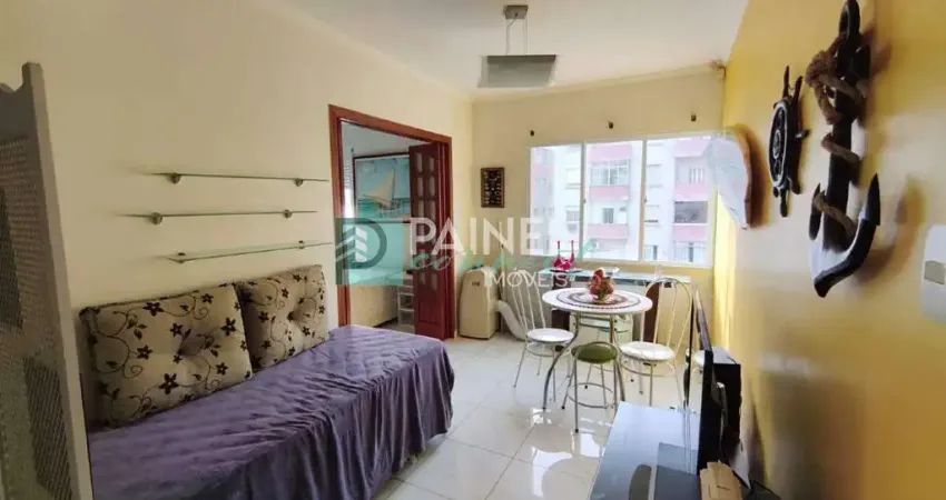 Apartamento residencial mobiliado com vista para o mar no boqueirão, santos