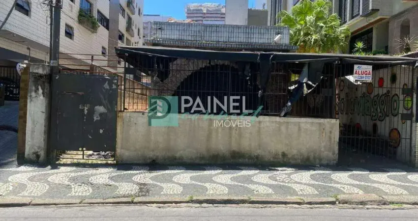 Terreno comercial frente | gonzaga, santos – 480 m², 4 vagas, aluguel r$ 30.000