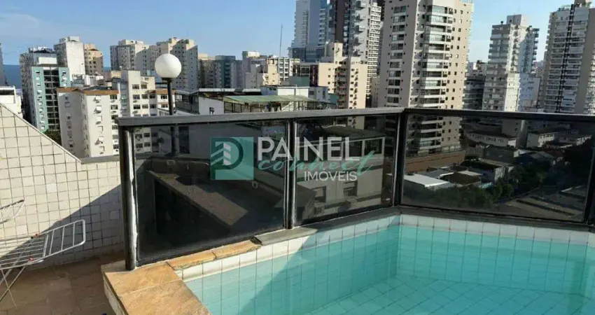 Apartamento/ cobertura à venda, 1 quarto, 2 vagas, campo grande - santos/sp