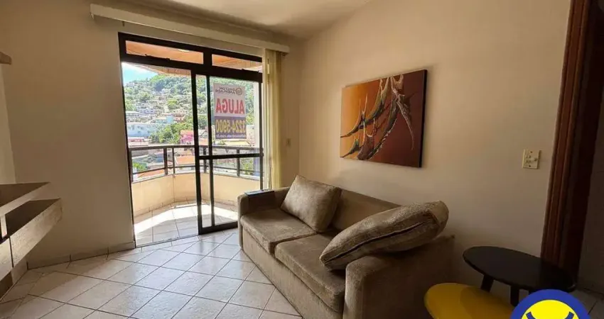 Apartamento mobiliado para locação no Centro - 2 quartos, 2 banheiros.