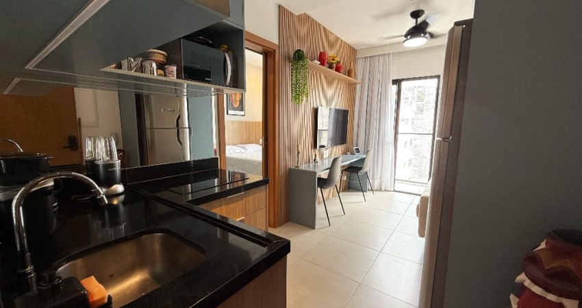 Barra - Porto Privilege - VISTA MAR - 1/4 e sala - MOBILIADO - 30 m² - Armários embutidos