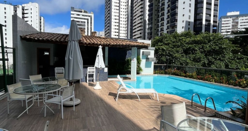 Mansão D’Evora - Pituba - 3/4 - 2 suítes - Armários - 112 m² - 2 vagas - Varanda - Dependência completa - Cozinha ampla