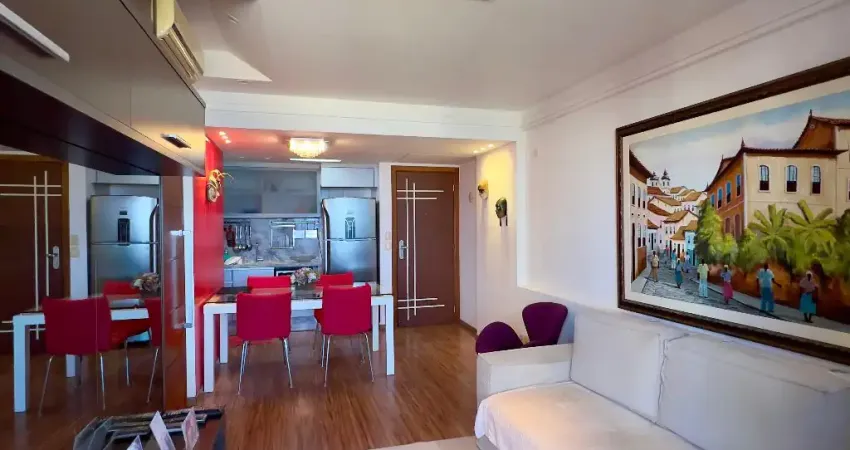 Apartamento à Venda Vista Mar - 1/4 e sala - 50 m² - Mobiliado - Serviço de camareira incluso