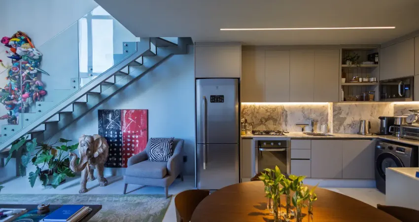 Apartamento finamente decorado - 1 suíte  -  tipo loft no amazon  loteamento aquarius - 73m2