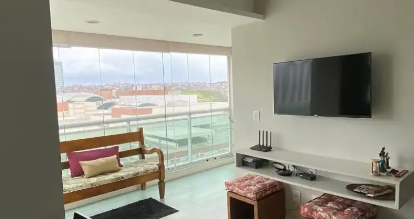 Mandarim salvador shopping - 72 m² - 1/4 - mobiliado - sala ampliada - andar alto - varanda - closet - lavabo - 1 vaga