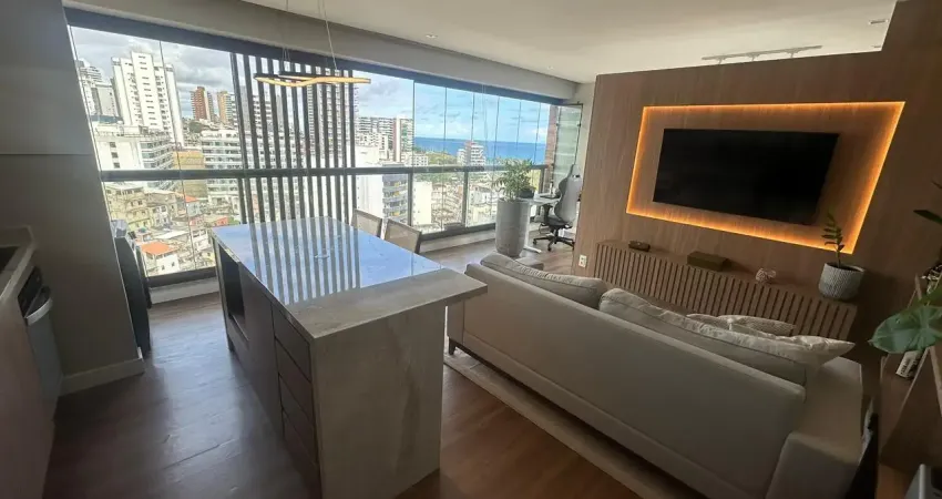Barra | apartamento 1/4 com vista panorâmica para o mar — mobiliado - 41 m² - 1/4 - nascente - andar alto - 1 vaga