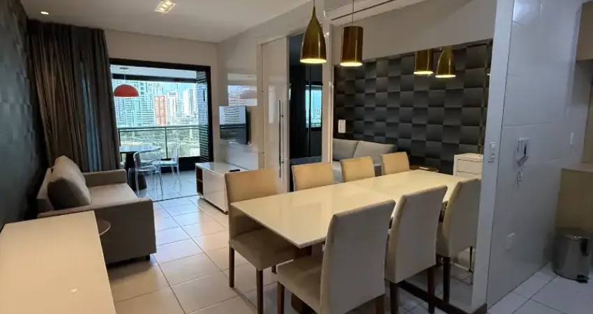 Salvador prime | aluguel | 1/4 e sala - 49 m² - decorado e mobiliado - nascente -  armários - 1 vaga