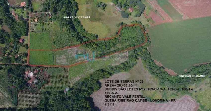 Chácara / sítio à venda na RURAL Vale fértil - R. Quatro - Londrina, PR, 86102-000, S.N, Área Rural de Londrina, Londrina