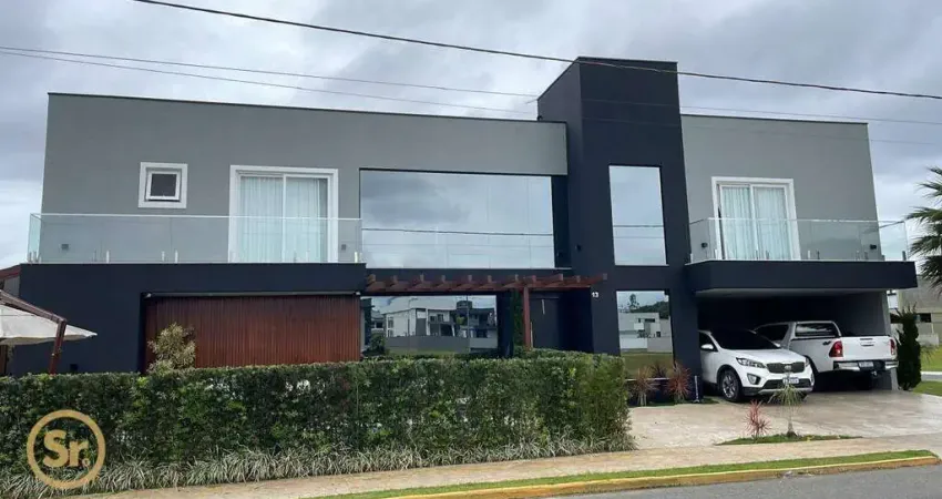 Casa com 4 sendo 2 suítes mais 2 demi-suítes para alugar, 387 m² por r$ 25.000/mês - santa regina - camboriú/sc