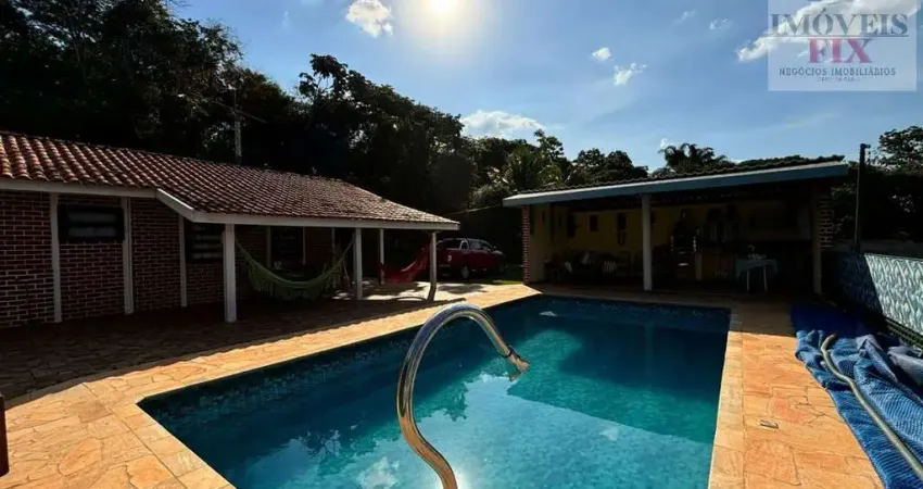 Chácara com lote plano, casa térrea e lazer - aceita financiamento!