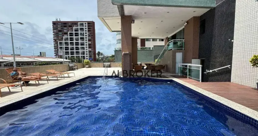 Na Beira Mar Apartamento com 1 dormitório à venda, 49 m² por R$ 650.000 - Mucuripe - Fortaleza/CE