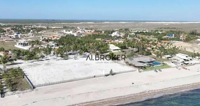 Beira mar do prea terreno à venda, 18400 m² por r$ 107.000.000 - praia do prea - cruz/ce