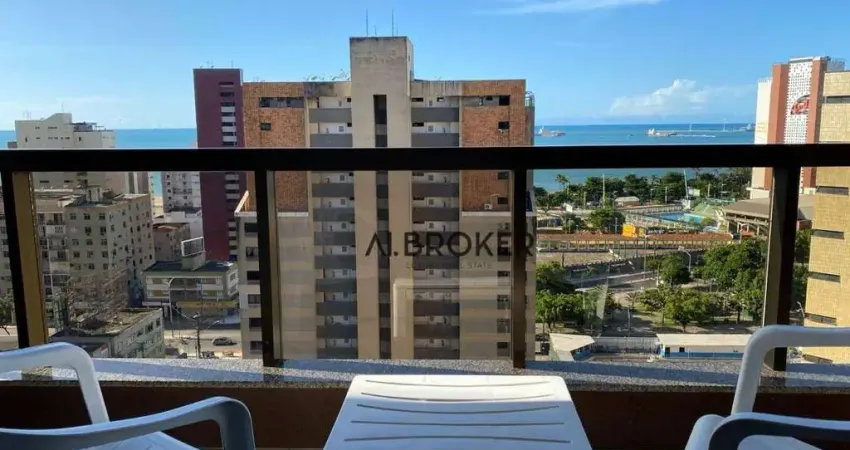 No Meireles Flat com 1 dormitório à venda, 43 m² por R$ 320.000 - Meireles - Fortaleza/CE