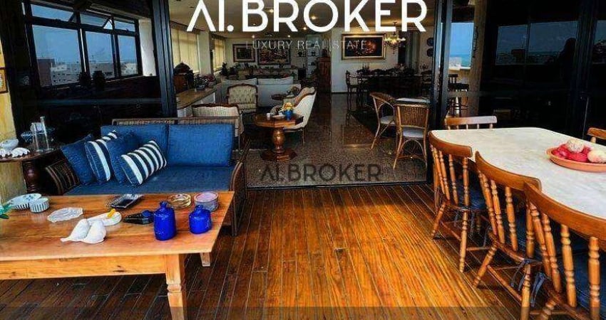 No meireles cobertura com 5 dormitórios à venda, 539 m² por r$ 3.500.000 - meireles - fortaleza/ce