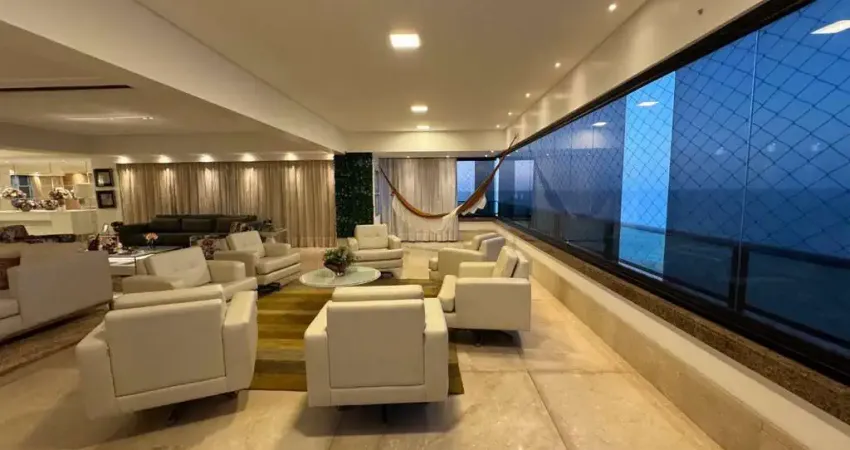 Na beira mar apartamento com 4 dormitórios à venda, 450 m² por r$ 5.500.000 - praia de iracema - fortaleza/ce