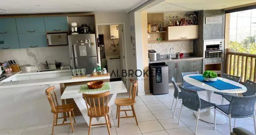 Porteira fechada Apartamento com 3 dormitórios à venda, 99 m² por R$ 1.400.000 - Praia de Cumbuco - Caucaia/CE