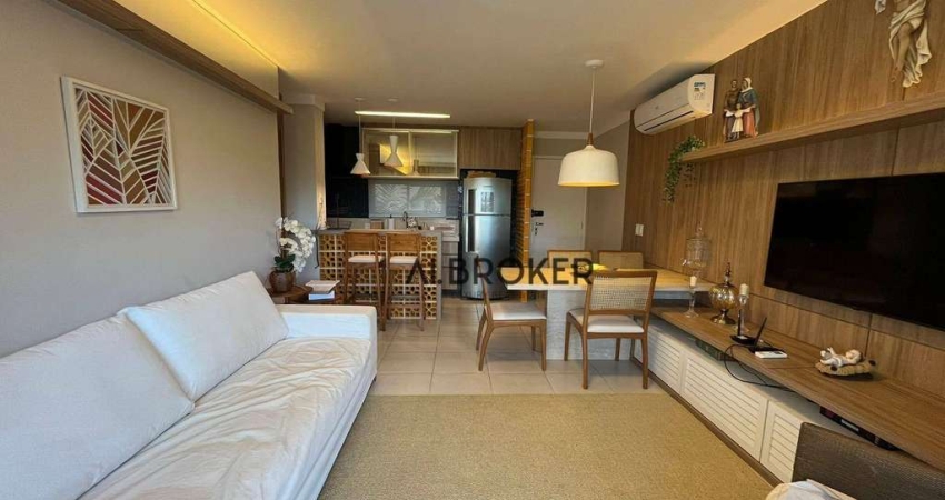 No Beach Park  Apartamento com 2 dormitórios à venda, 72 m² por R$ 780.000 - Porto das Dunas - Aquiraz/CE