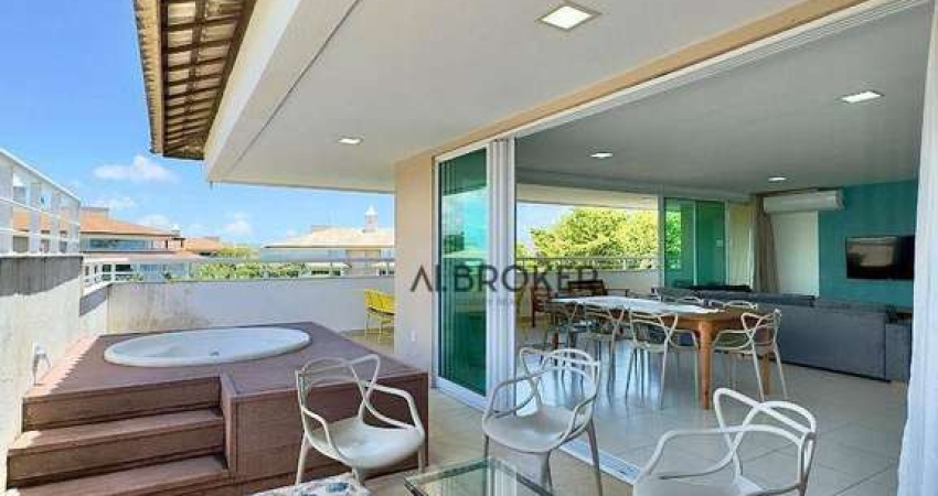 No Porto das Dunas Apartamento com 4 dormitórios à venda, 176 m² por R$ 2.550.000 - Porto das Dunas - Aquiraz/CE