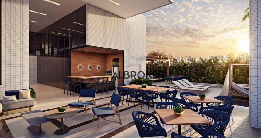 No Meireles Apartamento com 2 dormitórios à venda, 40 m² por R$ 594.500 - Aldeota - Fortaleza/CE