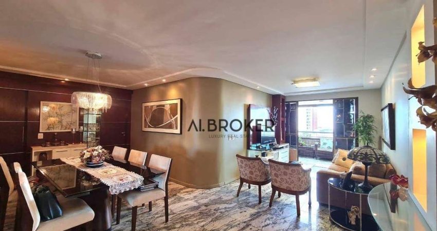 Próximo ao Colégio Farias Brito Apartamento com 3 dormitórios à venda, 158 m² por R$ 1.100.000 - Aldeota - Fortaleza/CE
