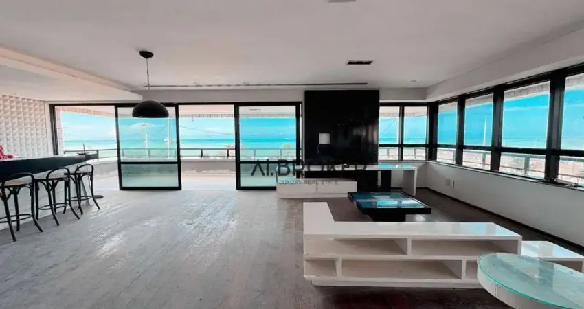 Na Beira Mar Apartamento com 3 dormitórios, 320 m² - venda por R$ 2.000.000 ou aluguel por R$ 11.765/mês - Praia de Iracema - Fortaleza/CE