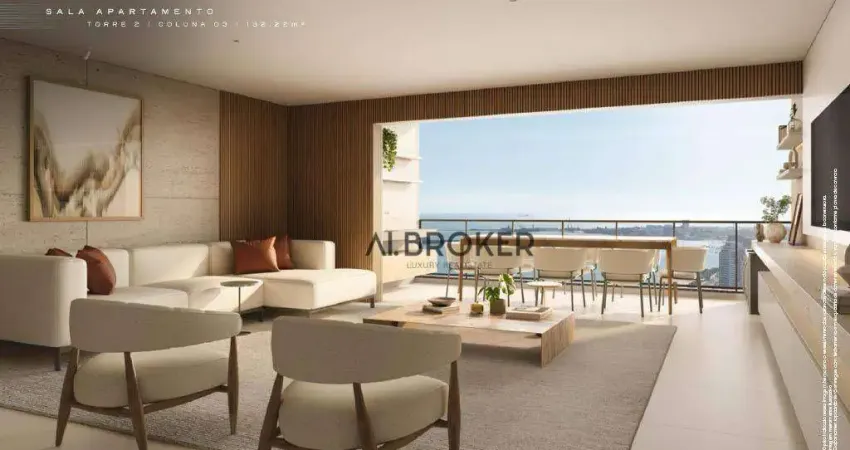 No meireles  apartamento com 4 dormitórios à venda, 129 m² por r$ 2.470.000 - meireles - fortaleza/ce