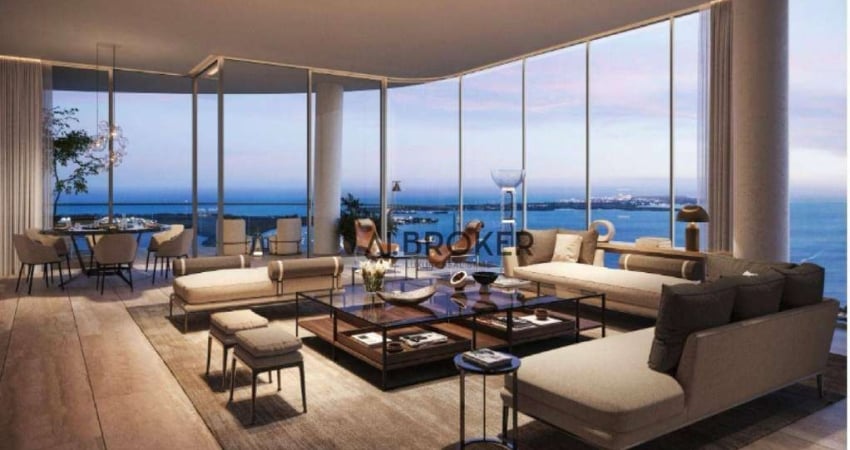 Na Beira Mar  Apartamento com 4 dormitórios à venda, 221 m² por R$ 5.300.000 - Meireles - Fortaleza/CE