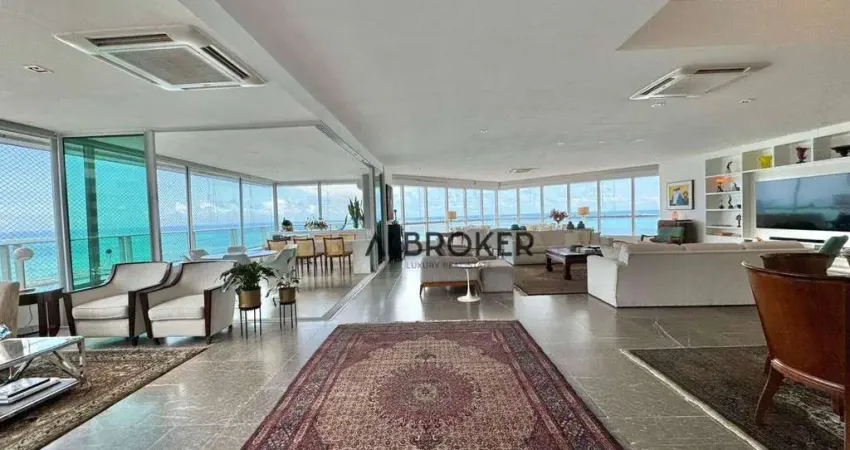 Apartamento com 4 dormitórios à venda, 550 m² por r$ 6.500.000,00 - meireles - fortaleza/ce