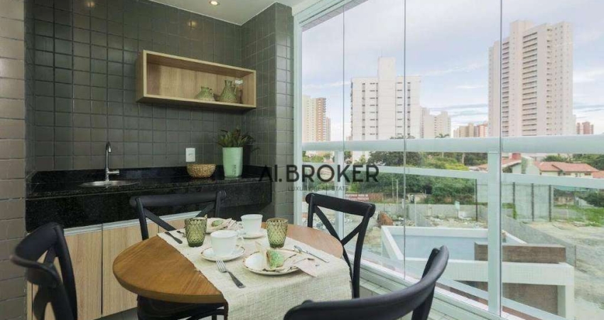 Apartamento com 3 dormitórios à venda, 90 m² por R$ 1.076.000,00 - Guararapes - Fortaleza/CE